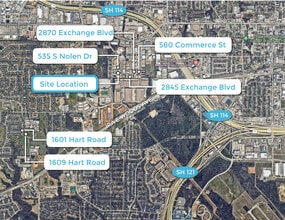 545 S Nolen Dr, Southlake, TX - Aerial  map view