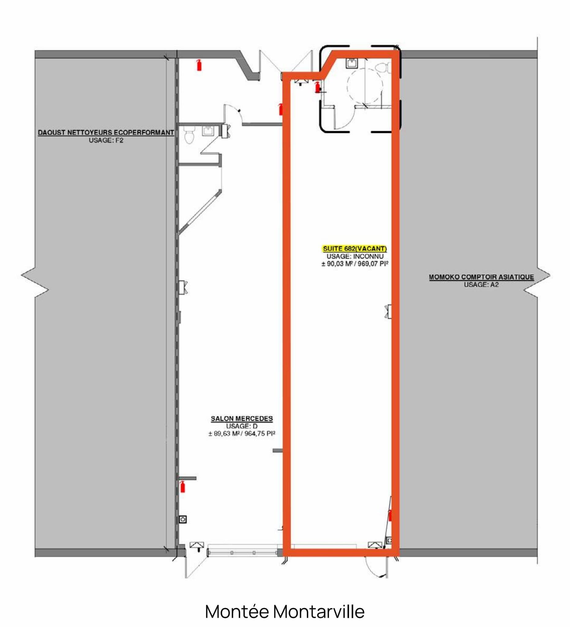 694-750 Montarville, Saint-bruno, QC à louer Plan d’étage- Image 1 de 3