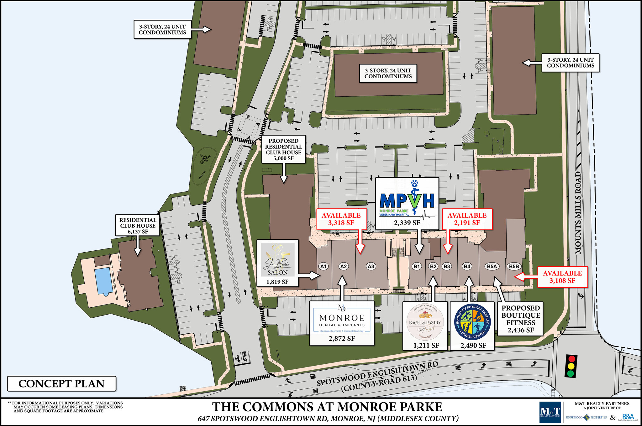 623 Spotswood-Englishtown Rd, Monroe Township, NJ à louer Plan de site- Image 1 de 1