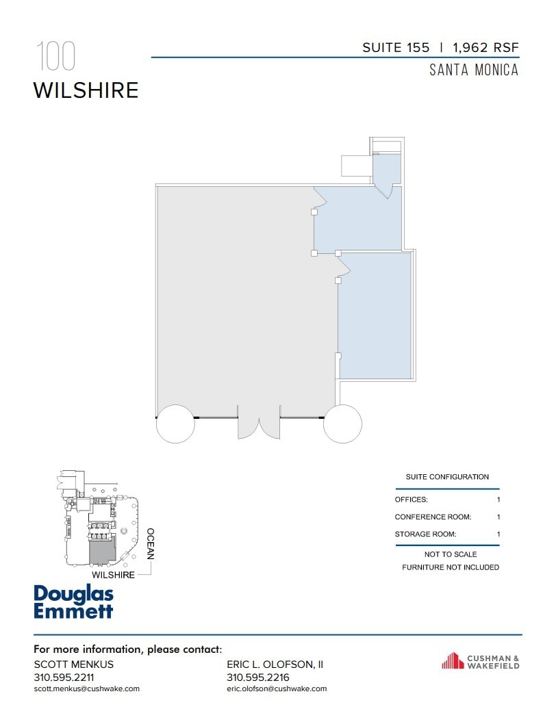 100 Wilshire Blvd, Santa Monica, CA for lease Floor Plan- Image 1 of 1
