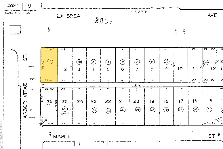 901 S La Brea Ave, Inglewood, CA à louer - Plan cadastral - Image 2 de 28