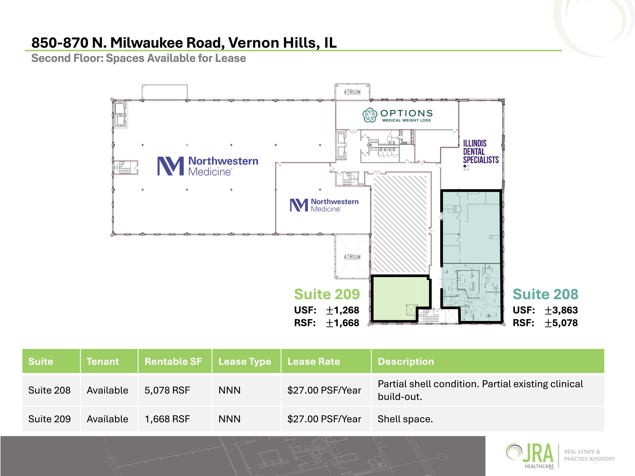 850-870 N Milwaukee Ave, Vernon Hills, IL à louer Plan de site- Image 1 de 9