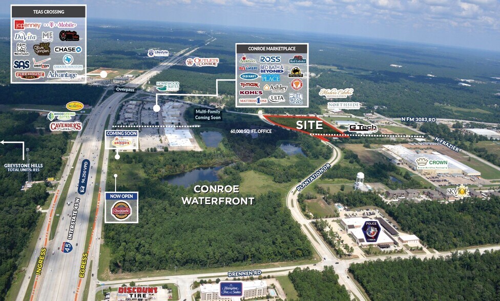 Plantation, Conroe, TX for sale - Aerial - Image 2 of 3