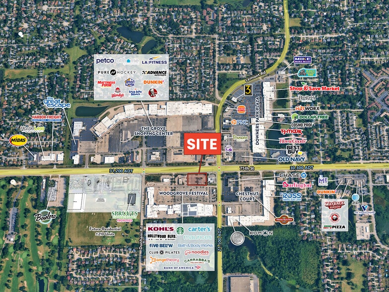 1001 W 75th St, Woodridge, IL à louer - Aérien - Image 2 de 4