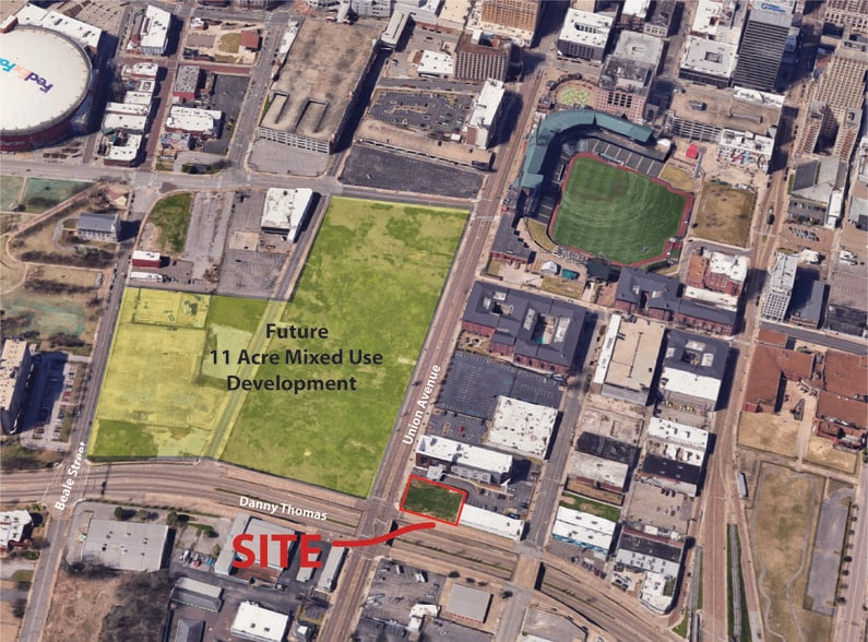 338-352 Union Ave, Memphis, TN for sale - Aerial - Image 2 of 6