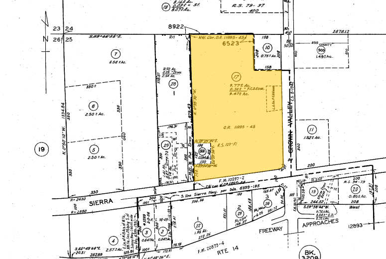 3807-3811 Sierra Hwy, Acton, CA for lease - Plat Map - Image 2 of 2