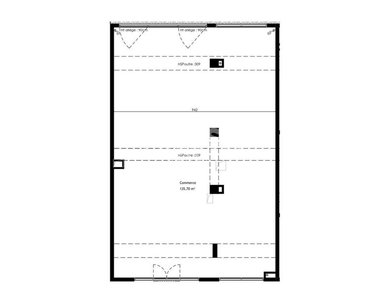 Commerce de détail dans Lyon à louer - Plan d’étage - Image 2 de 2