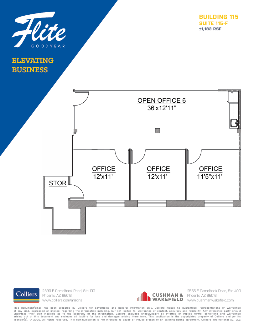 1300 S Litchfield Rd, Goodyear, AZ for lease Floor Plan- Image 1 of 1