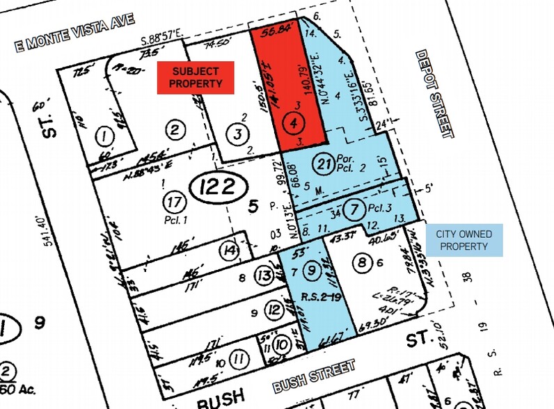 818 E Monte Vista Ave, Vacaville, CA for lease - Plat Map - Image 3 of 3