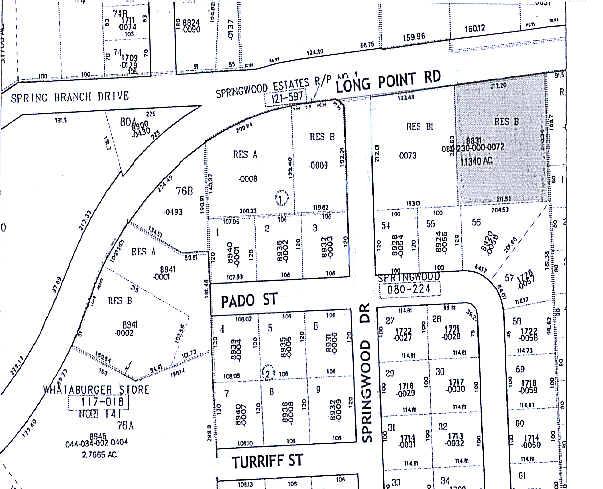 8831 Long Point Rd, Houston, TX à louer - Plan cadastral - Image 2 de 3