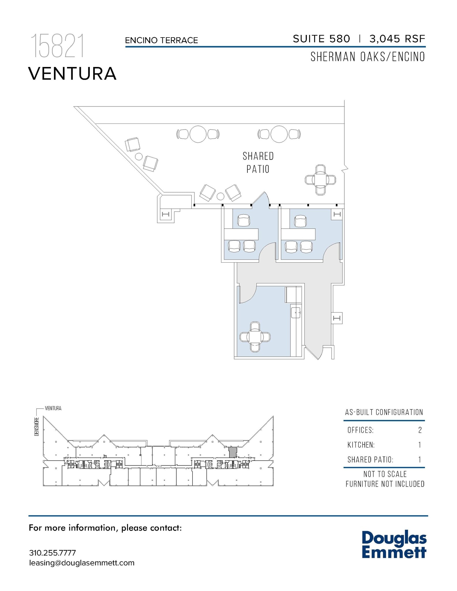 15821 Ventura Blvd, Encino, CA for lease Floor Plan- Image 1 of 1