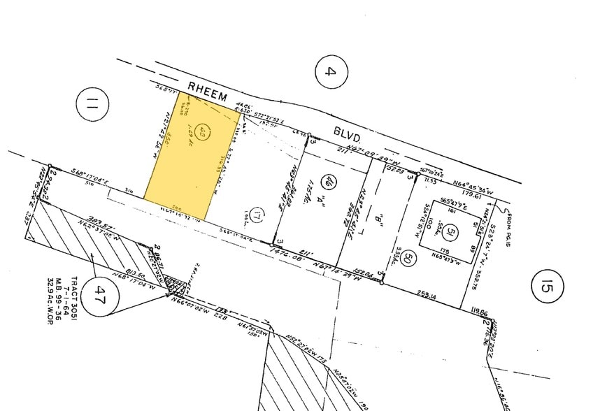 346 Rheem Blvd, Moraga, CA for sale - Plat Map - Image 3 of 18