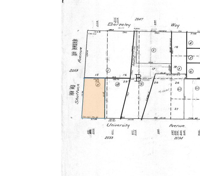 1979-1987 Shattuck Ave, Berkeley, CA for lease - Plat Map - Image 3 of 3
