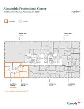 4660 Kenmore Ave, Alexandria, VA à louer Plan d’étage- Image 1 de 1