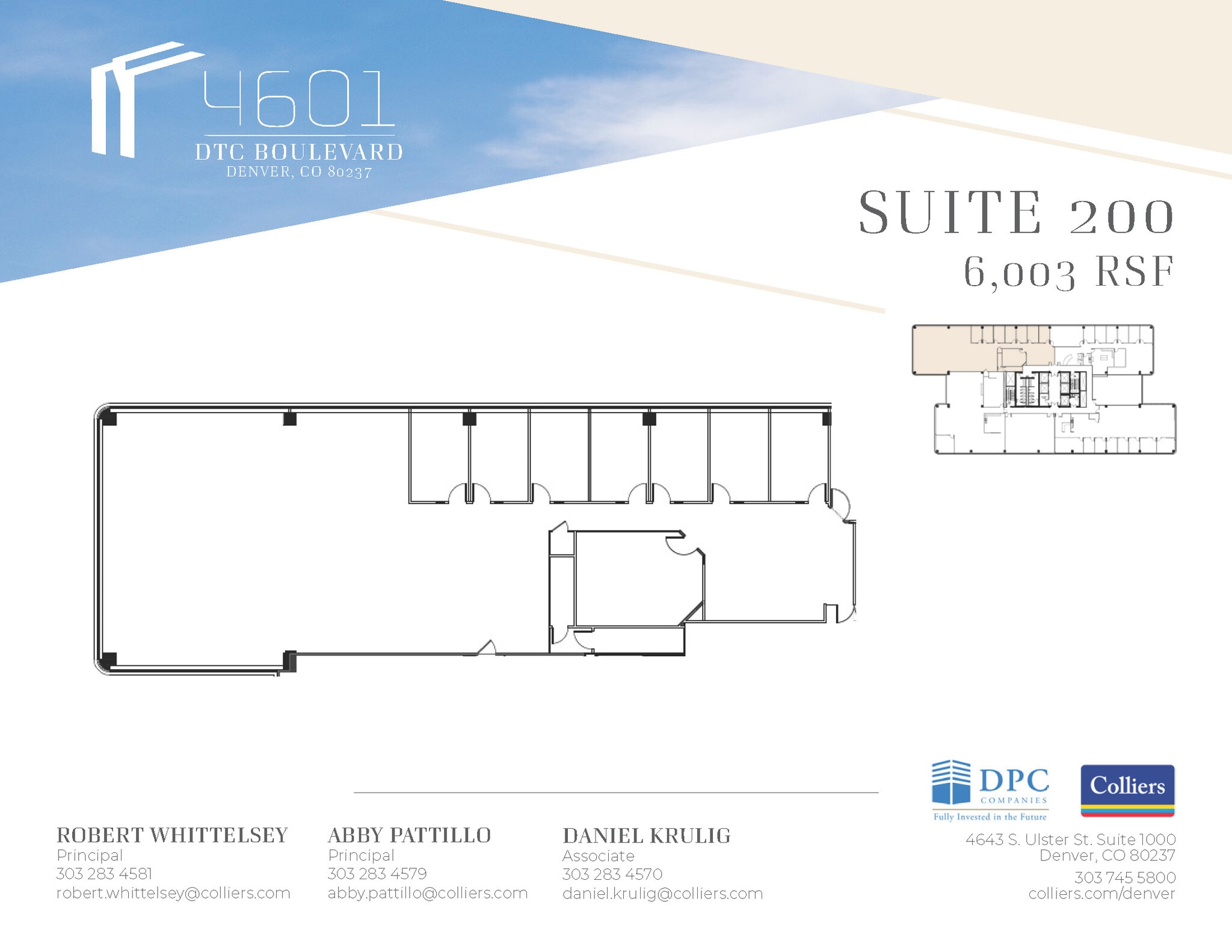 4601 Dtc Blvd, Denver, CO for lease Floor Plan- Image 1 of 1