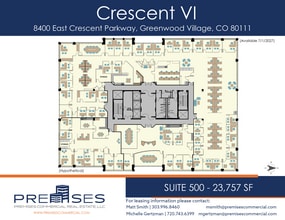 8400 E crescent Pky, Greenwood Village, CO à louer Plan d’étage- Image 1 de 1