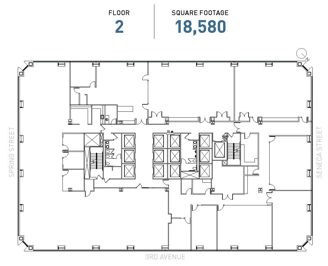 1111 3rd Ave, Seattle, WA for lease Floor Plan- Image 1 of 1