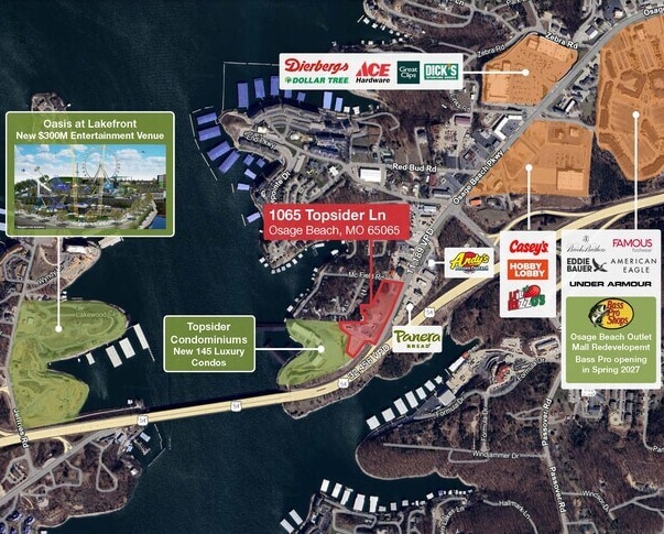 1065 Topsider Ln, Osage Beach, MO à vendre - Aérien - Image 2 de 3