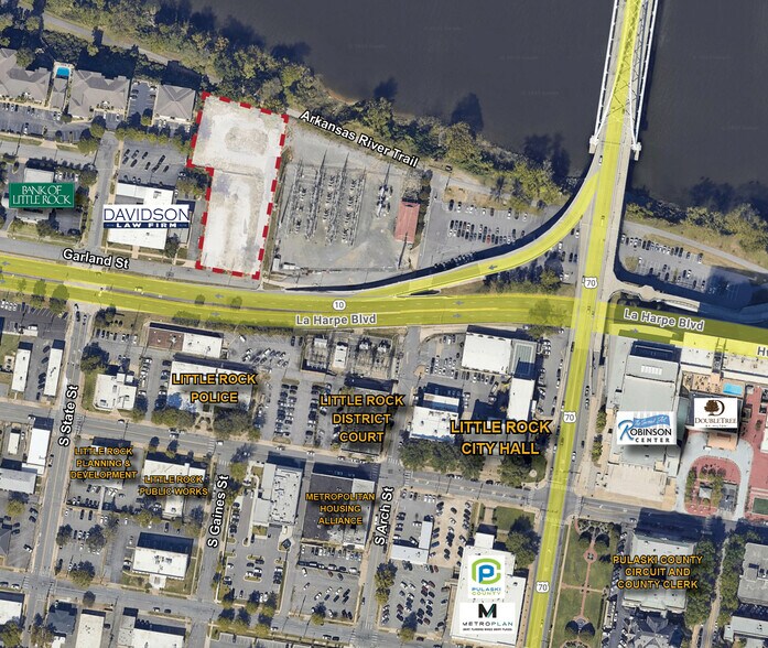 Gaines St, Little Rock, AR for lease - Aerial - Image 1 of 3