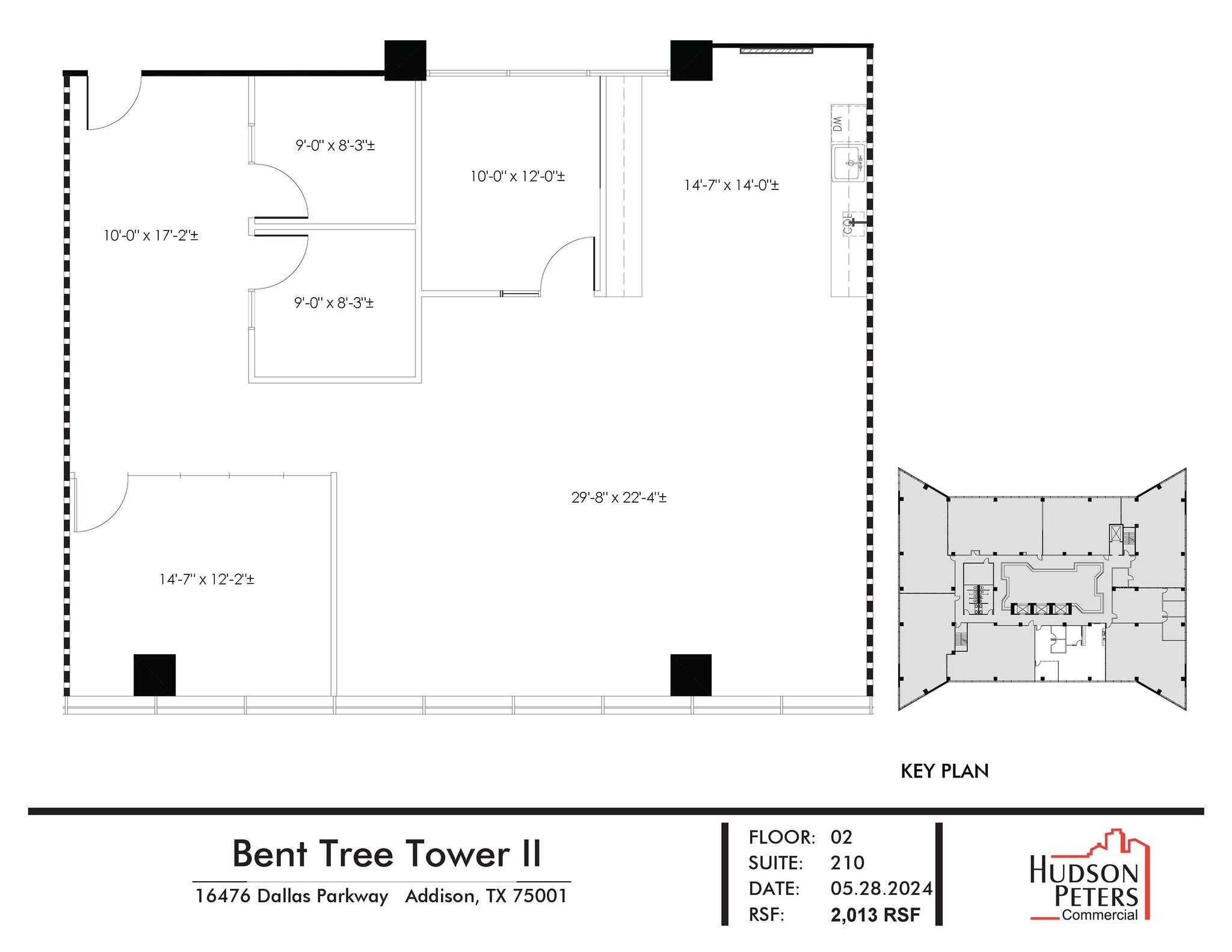16479 Dallas Pky, Addison, TX for lease Floor Plan- Image 1 of 2