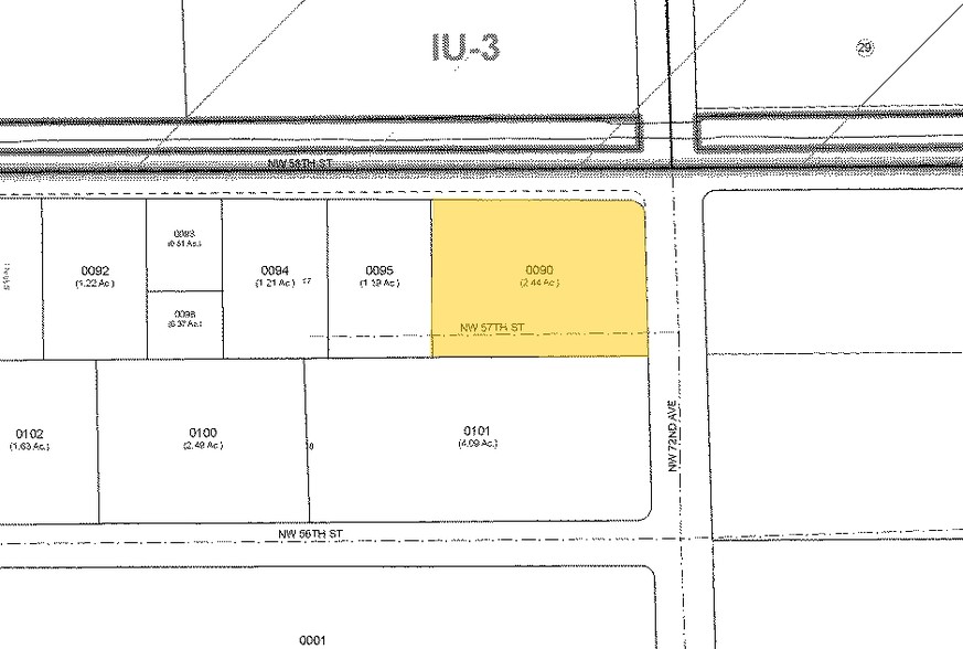 7200-7278 NW 58th St, Miami, FL à vendre - Plan cadastral - Image 1 de 1