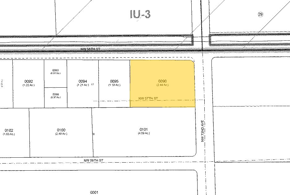 7200-7278 NW 58th St, Miami, FL à vendre Plan cadastral- Image 1 de 1