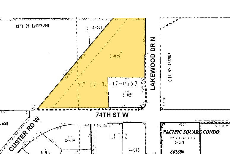 7304 Lakewood Dr W, Lakewood, WA à louer - Plan cadastral - Image 3 de 3