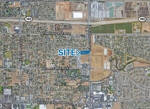 295 N Clovis Ave, Fresno, CA - AERIAL  map view