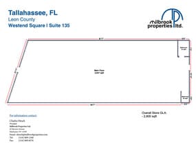 2020 W Pensacola St, Tallahassee, FL for lease Interior Photo- Image 2 of 2