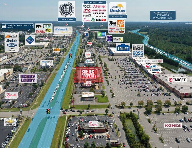 1305 Western Blvd, Jacksonville, NC à louer - Photo du bâtiment - Image 2 de 13