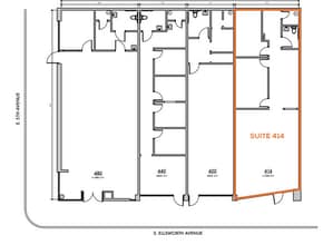 414-480 S Ellsworth Ave, San Mateo, CA à louer Plan d’étage- Image 1 de 1