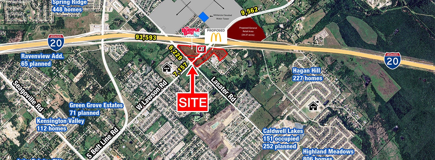 SEQ & SWQ IH-20 Lawson Rd, Mesquite, TX for sale Primary Photo- Image 1 of 2