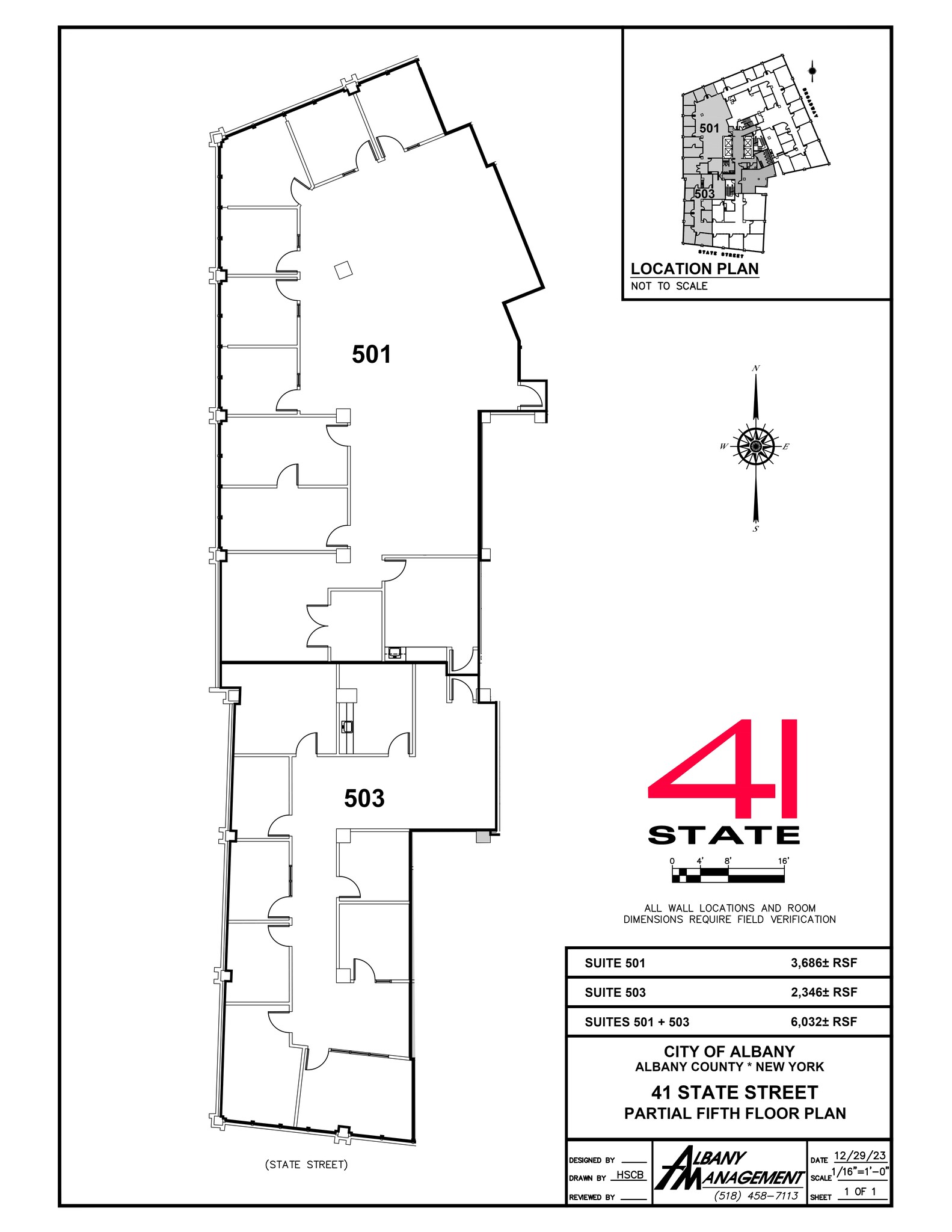 41 State St, Albany, NY à louer Plan de site- Image 1 de 9