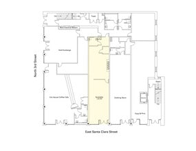 101-115 E Santa Clara St, San Jose, CA à louer Plan d’étage- Image 1 de 2