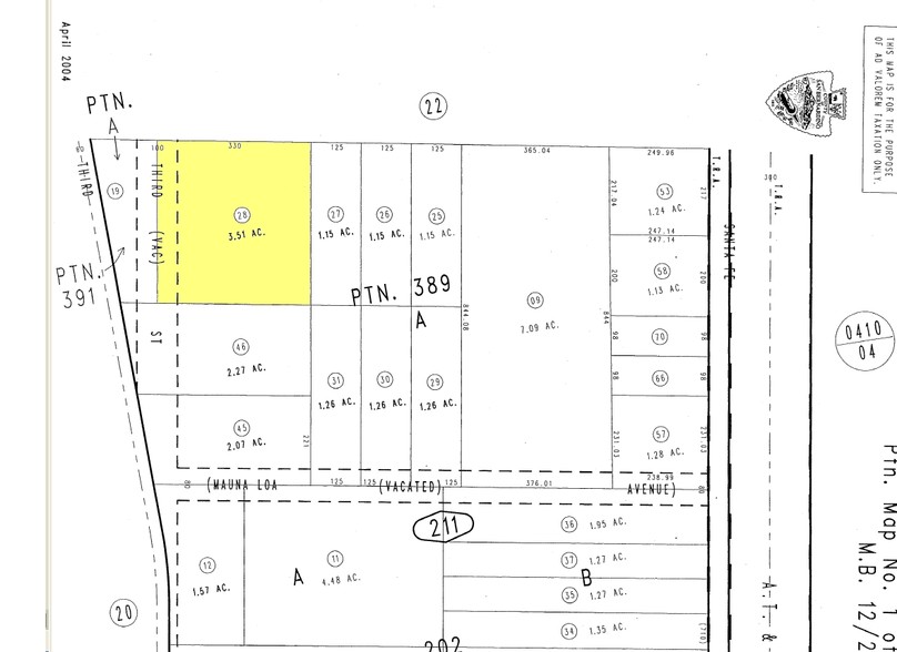 10301 3rd Ave, Hesperia, CA à vendre - Plan cadastral - Image 2 de 3