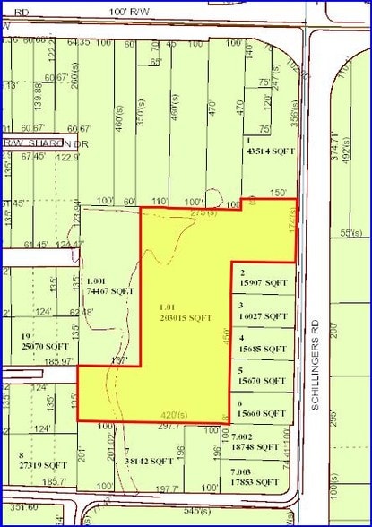 4970 Schillinger Rd, Mobile, AL for sale - Plat Map - Image 2 of 2