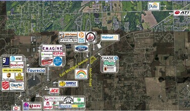7019 E Michigan Ave, Saline, MI - Aérien  Vue de la carte