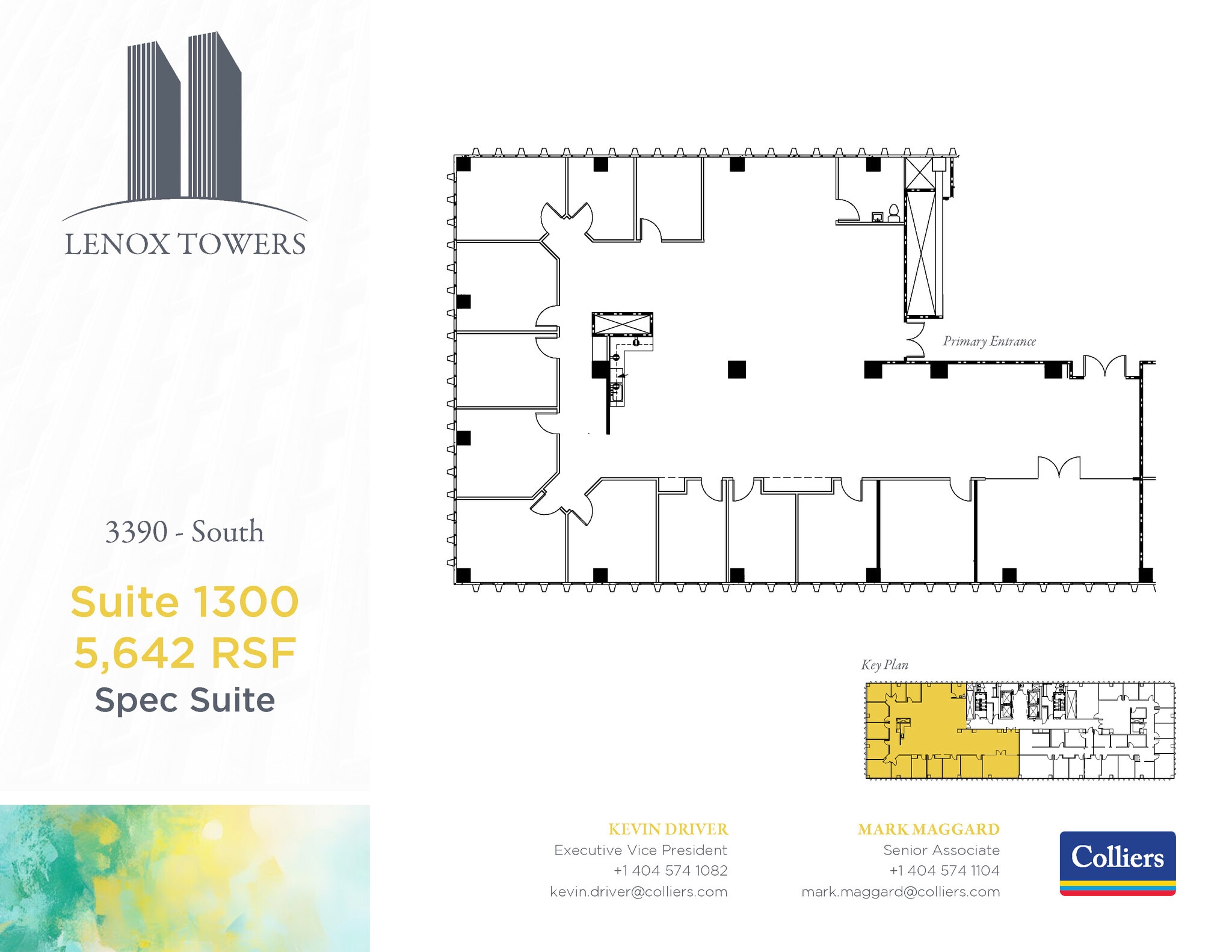 3400 Peachtree Rd NE, Atlanta, GA à louer Plan d’étage- Image 1 de 1