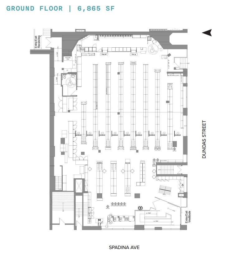 285 Spadina Ave, Toronto, ON for lease Floor Plan- Image 1 of 4