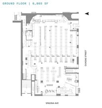 285 Spadina Ave, Toronto, ON for lease Floor Plan- Image 1 of 4