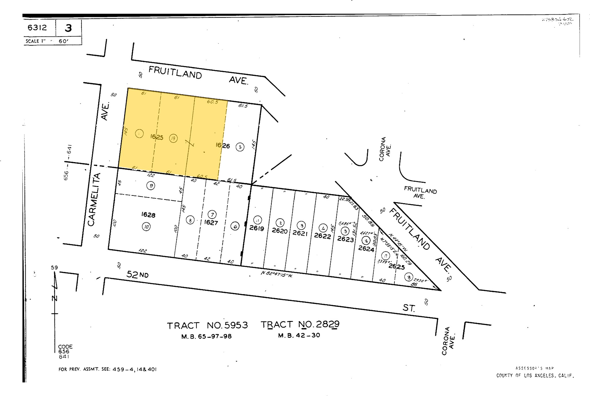 3810 Fruitland Ave, Maywood, CA à vendre Plan cadastral- Image 1 de 1