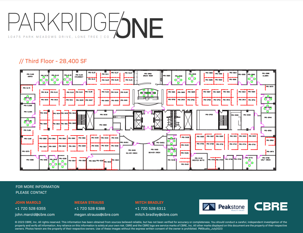 10475 Park Meadows Dr, Lone Tree, CO à vendre Plan d  tage- Image 1 de 1