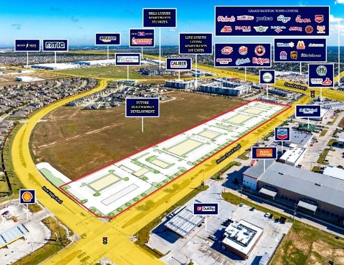 NEC Morton Ranch Road & Peek Ridge Road, Katy, TX for lease - Aerial - Image 1 of 4