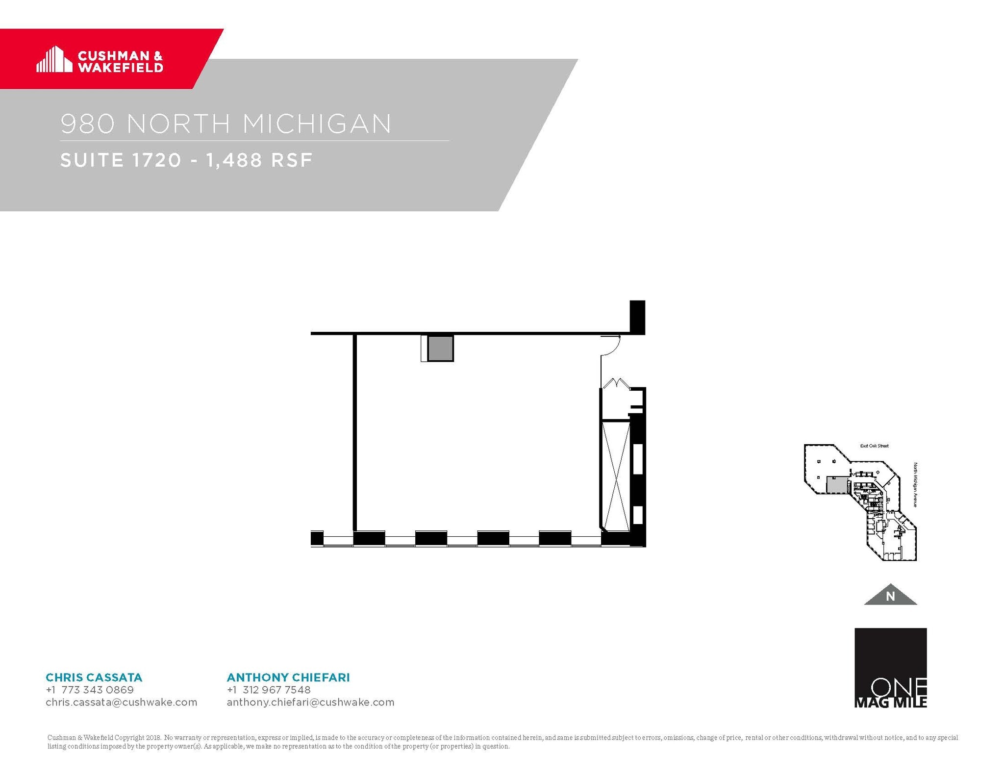 980 N Michigan Ave, Chicago, IL for lease Floor Plan- Image 1 of 1