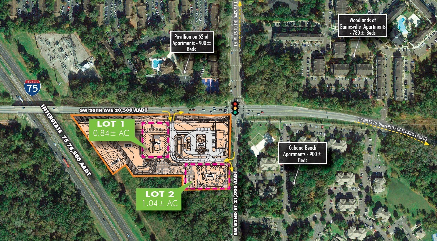 SW 20th Ave & SW 52nd St, Gainesville, FL à louer Photo principale- Image 1 de 3