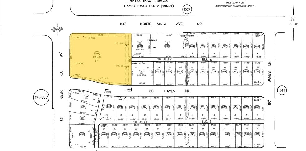 3100-3102 Geer Rd, Turlock, CA for lease - Plat Map - Image 3 of 6