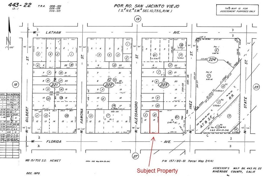226 W Florida Ave, Hemet, CA for sale - Plat Map - Image 3 of 3