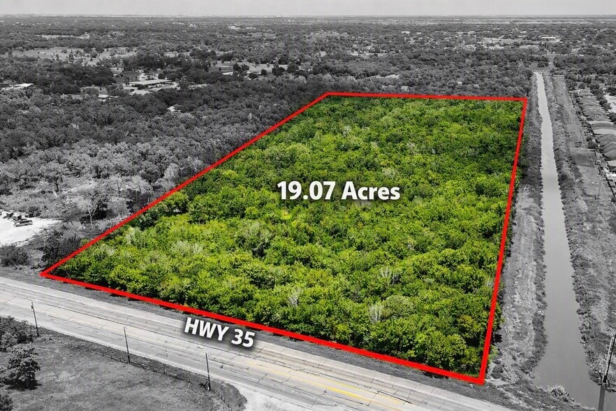 0 Hwy 35 - CR 133 - 19.07ac, Alvin, TX for sale - Building Photo - Image 1 of 19