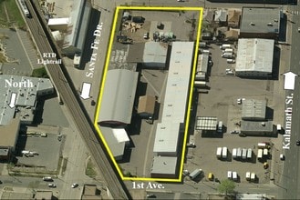 900 W 1st Ave, Denver, CO - Aerial  map view
