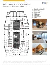 585 8th Ave SW, Calgary, AB à louer Plan d’étage- Image 1 de 3